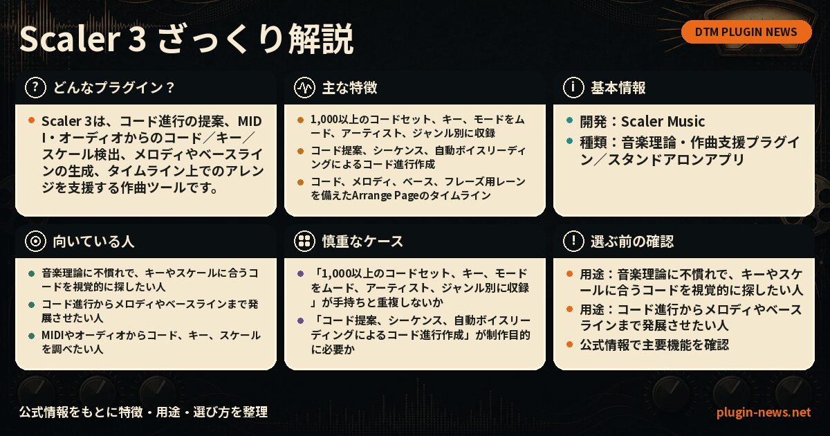 Scaler 3とは?主な特徴・用途・選び方をまとめたプラグイン図解