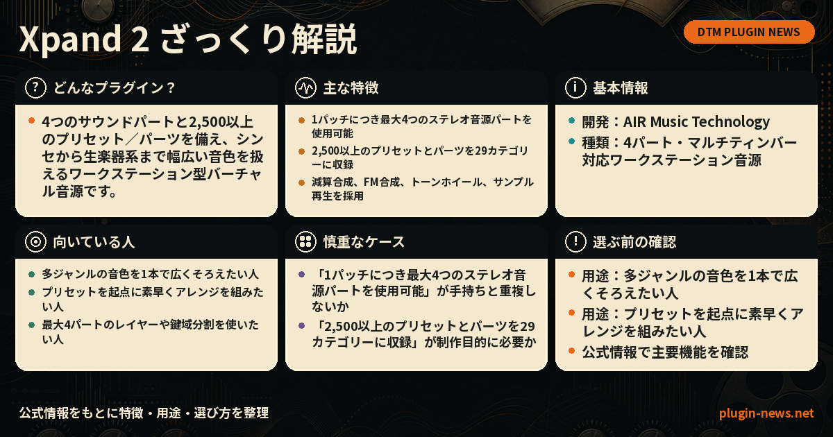 Xpand 2とは?主な特徴・用途・選び方をまとめたプラグイン図解