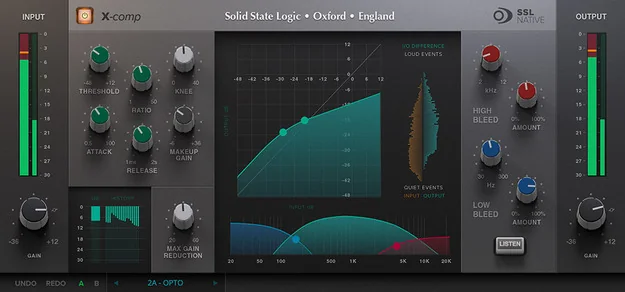 SSL Native X-Compの操作画面
