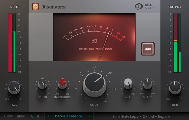 SSL Native X-Saturatorの操作画面