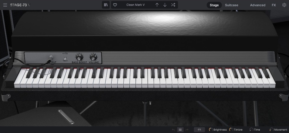 Arturia Stage-73 V の画面