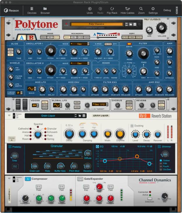 Reason Studios Reason Rack 14 の製品画像