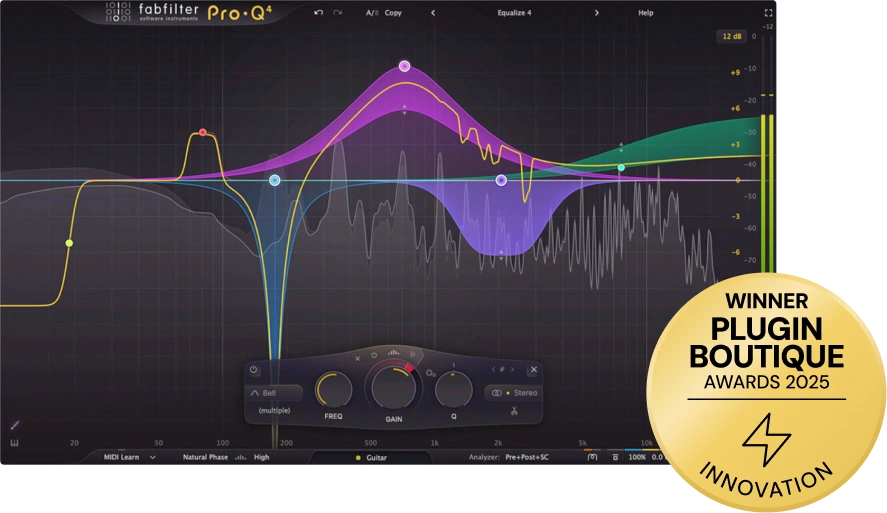 FabFilter Pro-Q 4 の画面