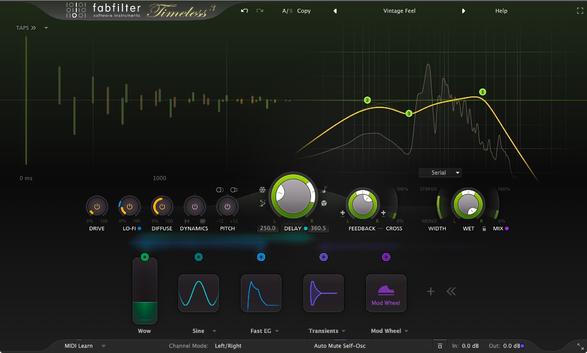 FabFilter Timeless 3 の画面