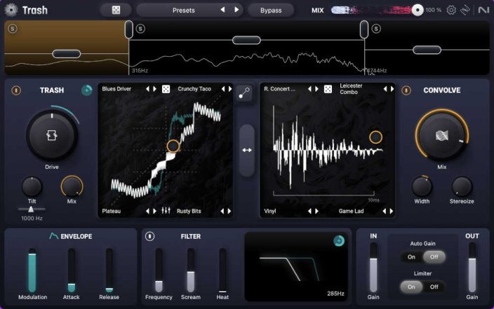 iZotope Trash の画面