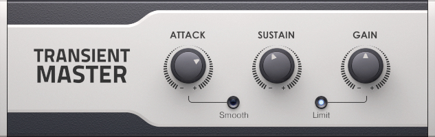 Native Instruments Transient Master のプラグイン画面
