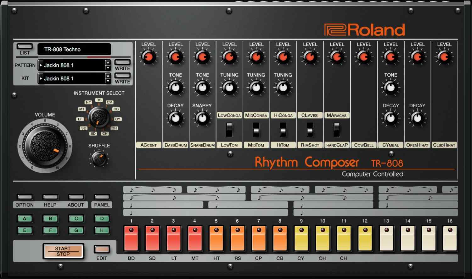 Roland TR-808の製品画像