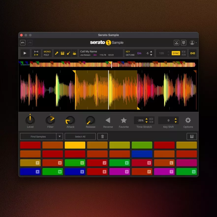 Serato Sample の画面