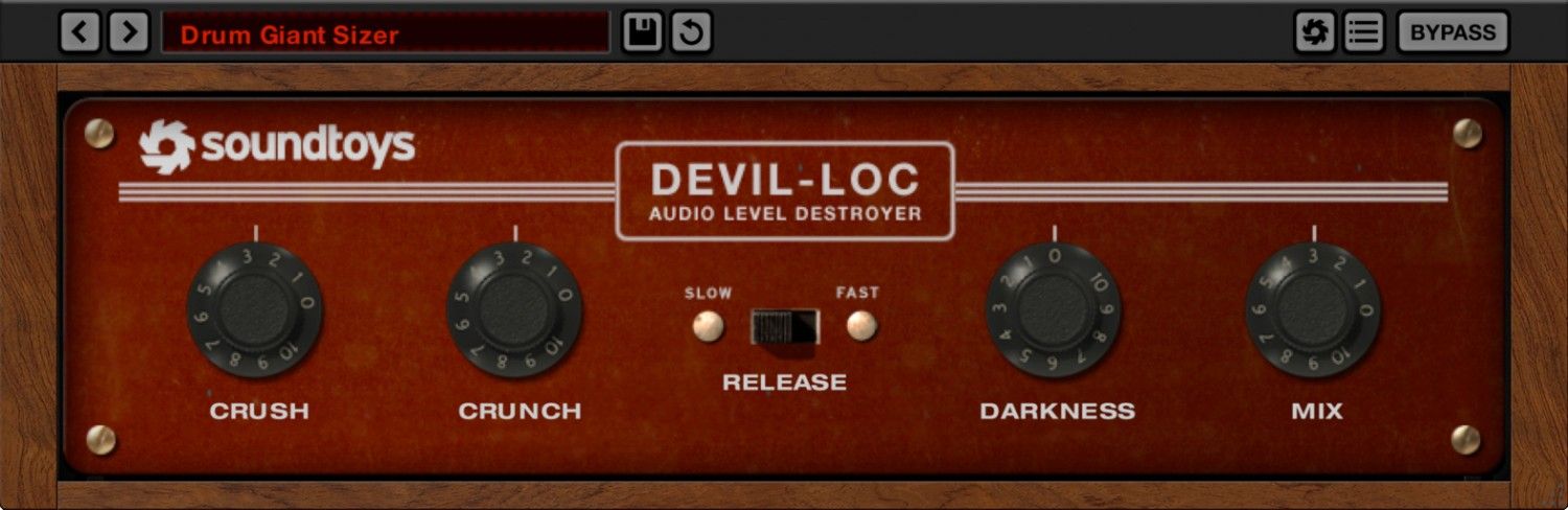 Soundtoys Devil-Loc Deluxe の画面