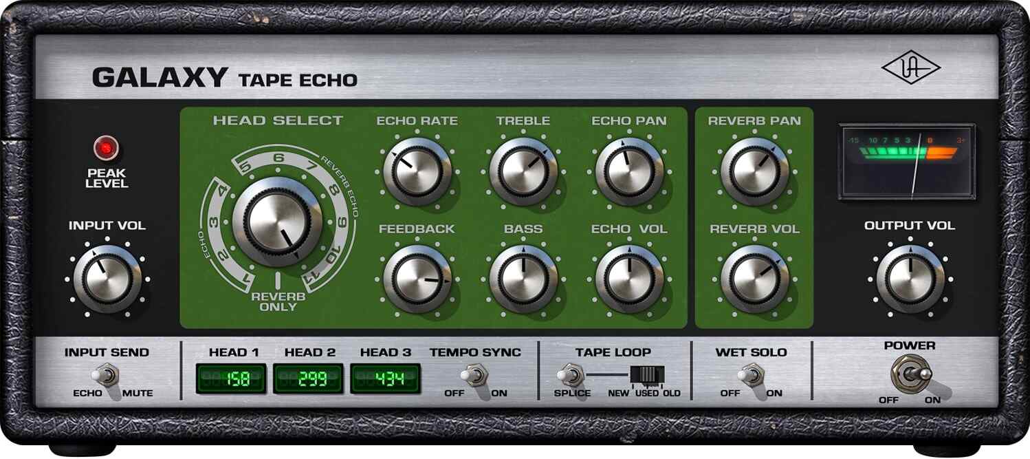 Universal Audio Galaxy Tape Echo の画面