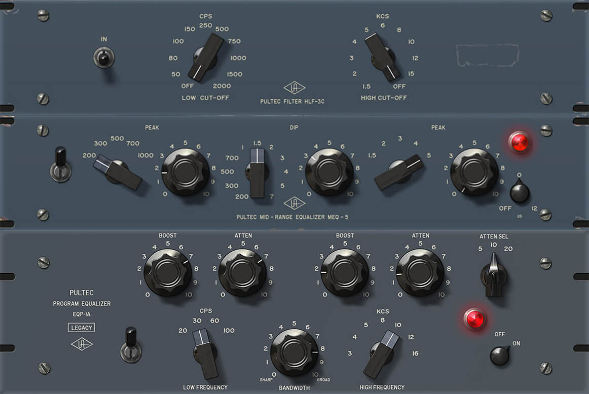 UAD Pultec Passive EQ Collection の画面