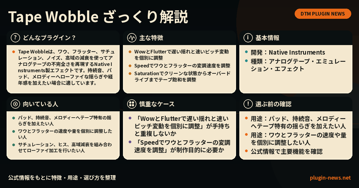 Tape Wobbleとは?主な特徴・用途・選び方をまとめたプラグイン図解