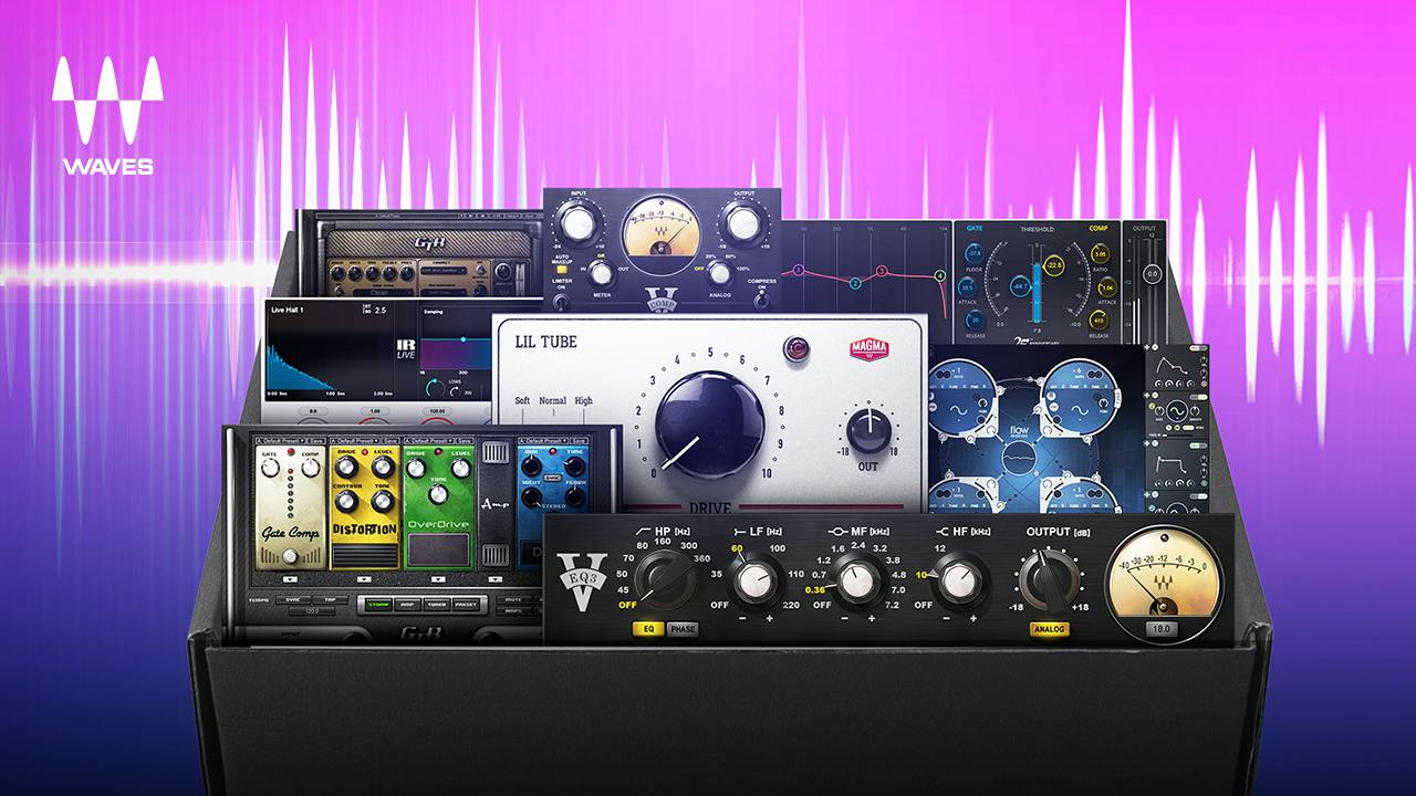 Waves Free Plugin Packの収録プラグイン(Waves公式の製品画像)